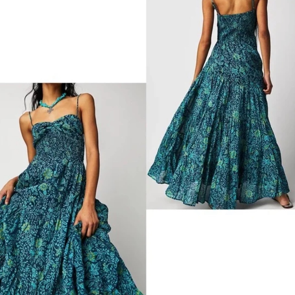 Free People Sun Drenched Printed Maxi Dress